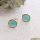 Pebble Stud Earrings - Gold