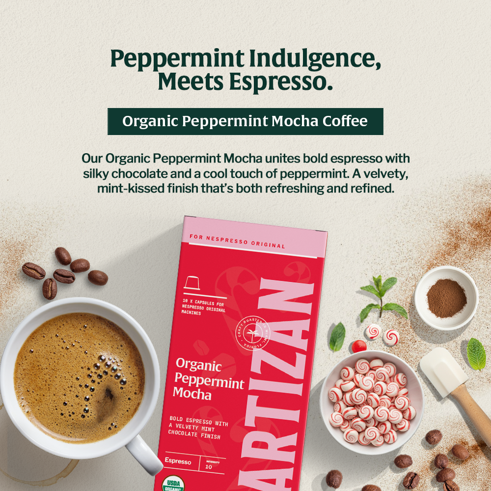 Moca de menta orgánica - Expreso