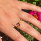 Peridot and Amethyst Vine Ring