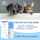 Pet Ear Cleaner PHMB Tris Flush Dog Cat Wax Odor Removal Ear Care Kit 4oz