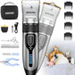 Pet Grooming Clippers Kit – Quiet Cordless Rechargeable Trimmer & Paw Shaver for Dogs & Cats
