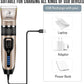 Pet Grooming Clippers Kit – Quiet Cordless Rechargeable Trimmer & Paw Shaver for Dogs & Cats