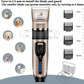 Pet Grooming Clippers Kit – Quiet Cordless Rechargeable Trimmer & Paw Shaver for Dogs & Cats