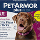 PetArmor Plus Flea Tick Treatment Dogs Waterproof Fast Acting 5-132lbs