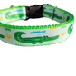 Green Gator Nylon Dog Collar