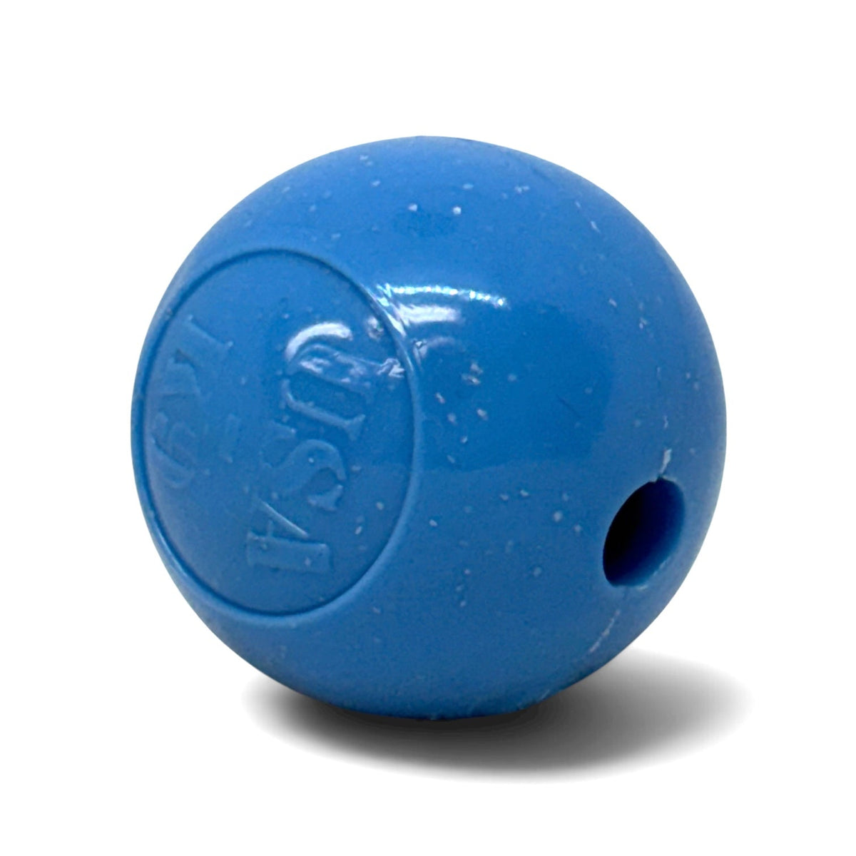 Pack de 2 juguetes para perros Glitter Ball | Pelota de búsqueda flotante de goma suave con dispensador de premios | Fabricado en EE. UU.
