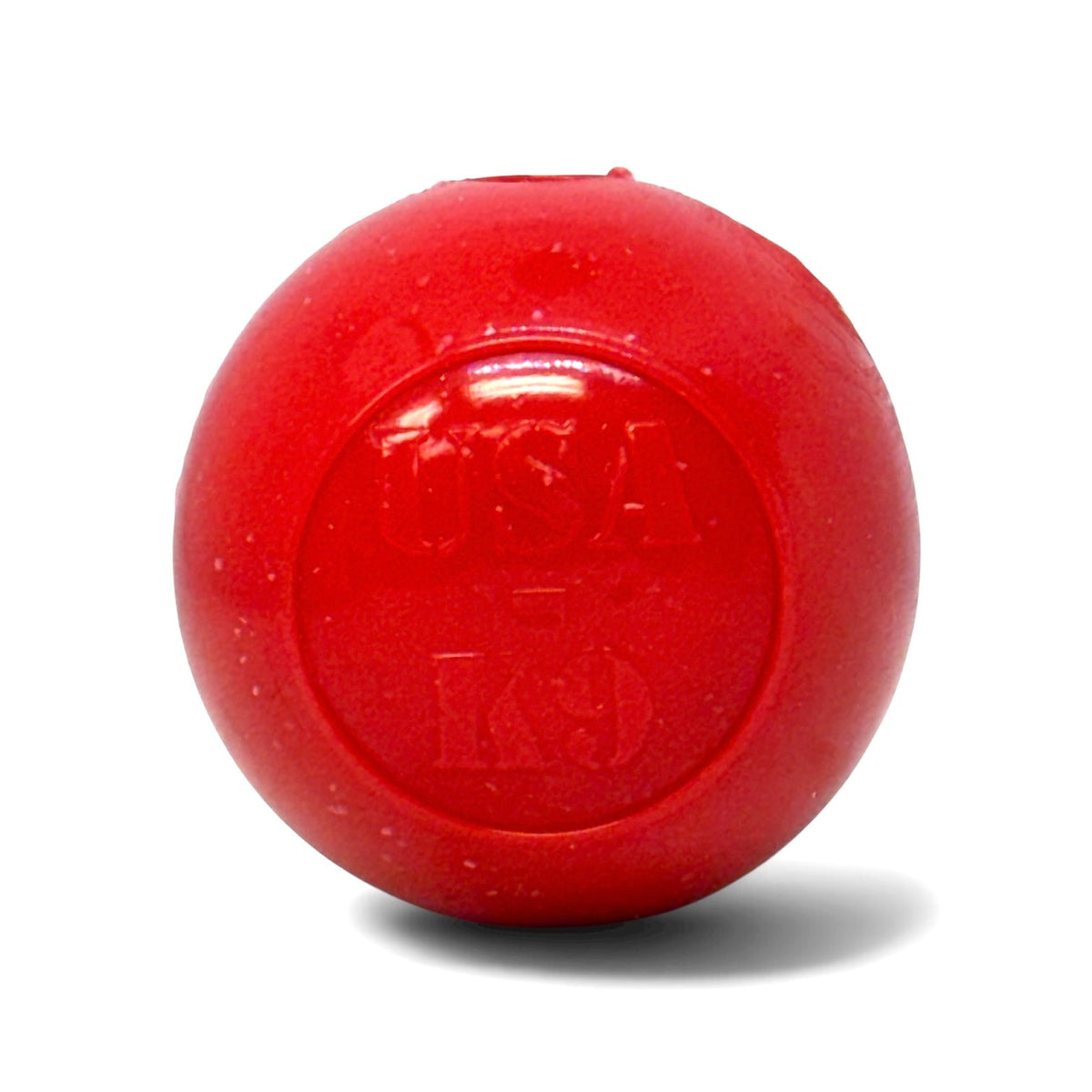 Pack de 2 juguetes para perros Glitter Ball | Pelota de búsqueda flotante de goma suave con dispensador de premios | Fabricado en EE. UU.