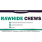 Piccardmeds4pets Rawhide Dental Chews for Medium Dogs 11-25lbs Poultry Flavor + FREE Bandana!