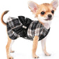 Plaid Dog Sweater Dress for Small Dogs – Warm Winter Outfit for Girl & Boy Puppies