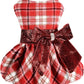 Plaid Dog Sweater Dress for Small Dogs – Warm Winter Outfit for Girl & Boy Puppies