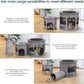 Portable Pet Playpen with Tunnel Foldable 3-in-1 Indoor Outdoor Small Pet & Cats