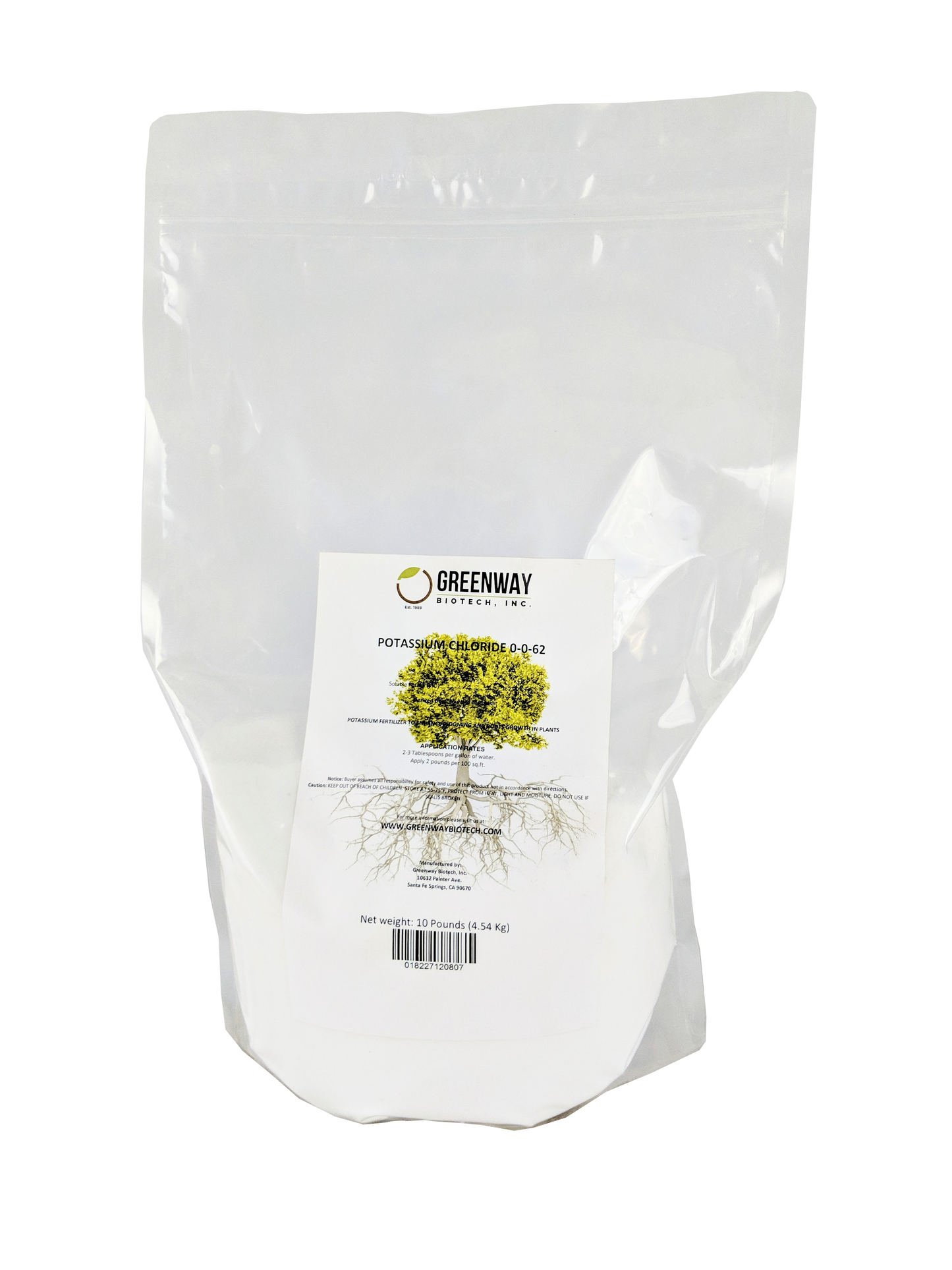 Potassium Chloride (Muriate of Potash) 0-0-62