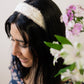 Clara Lace and Linen Headband