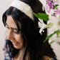 Clara Lace and Linen Headband
