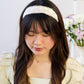 Clara Lace and Linen Headband