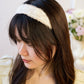 Clara Lace and Linen Headband