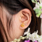 Tri Leaf Stud Earrings