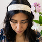 Clara Lace and Linen Headband