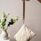 Josephine Embroidered Gold and White Wristlet Purse