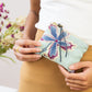 Enchanting Azure Embroidered Mini Pouch