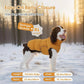 Puffer Waterproof Dog Jacket – Warm Winter Coat XS–3XL, Reflective & Adjustable