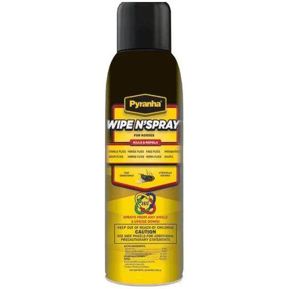 Pyranha Wipe N' Spray for Horses 15 oz.