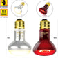 75W Reptile Heat Lamp Bulb 2PCS UVA Daylight & Infrared Night Basking E26
