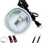 G9 Reptile Infrared Heat Lamp Kit 50W UVA Basking Light Hood Mesh