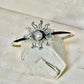 Sterling Silver Sun Moon Cuff Bracelet