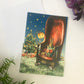 Rabbit Storytime Lasercut Christmas Card