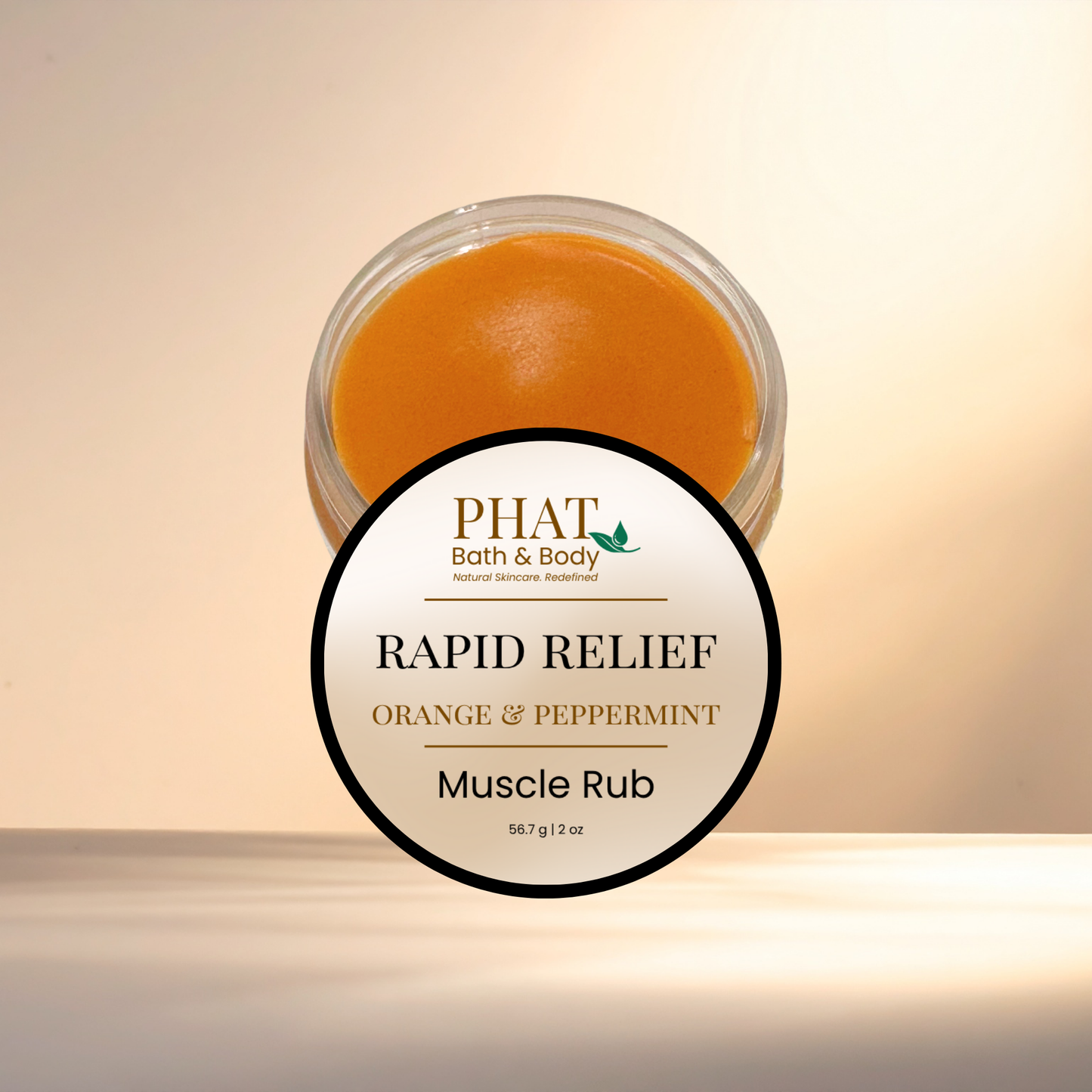 Rapid Relief Muscle Rub |Turmeric & Cayenne with Orange & Peppermint Essential Oils