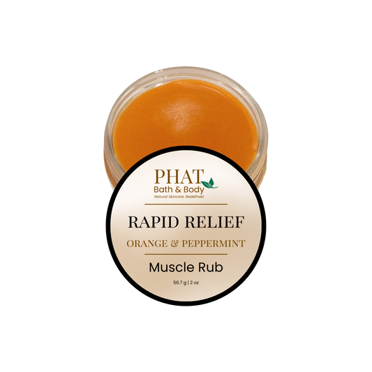 Rapid Relief Muscle Rub |Turmeric & Cayenne with Orange & Peppermint Essential Oils
