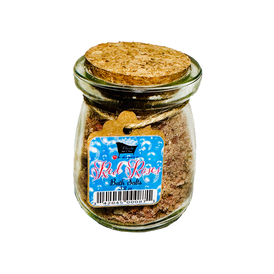 Red Roses Natural Bath Salts with Kaolin Clay Avocado Oil & Sea Salt Bath Soak | 3.5 oz