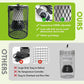 Reptile & Bird Cage Ceramic Heat Lamp 0-100W Guard No Light Emitter