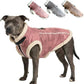 Retro Aviator Dog Jacket Faux Leather Sherpa Coat XS-3XL Winter