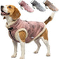 Retro Aviator Dog Jacket Faux Leather Sherpa Coat XS-3XL Winter
