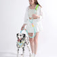 New Pet P-chain Explosion-proof Punching Anti Slip Wear-resistant Cotton Candy Traction Rope for Walking Dog