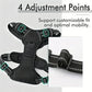 Service Dog Harness Front Clip Heavy Duty Reflective Easy Control Handle for Large Dog Walking?Easy to Control for Small Medium