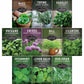 Indoor Herb Garden Seeds Variety Pack – 10 Heirloom Culinary Herbs for Windowsill or Container Growing