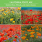 Poppy Seed Collection – California Poppy Trio & Flanders Poppy for Vibrant, Pollinator-Friendly Blooms