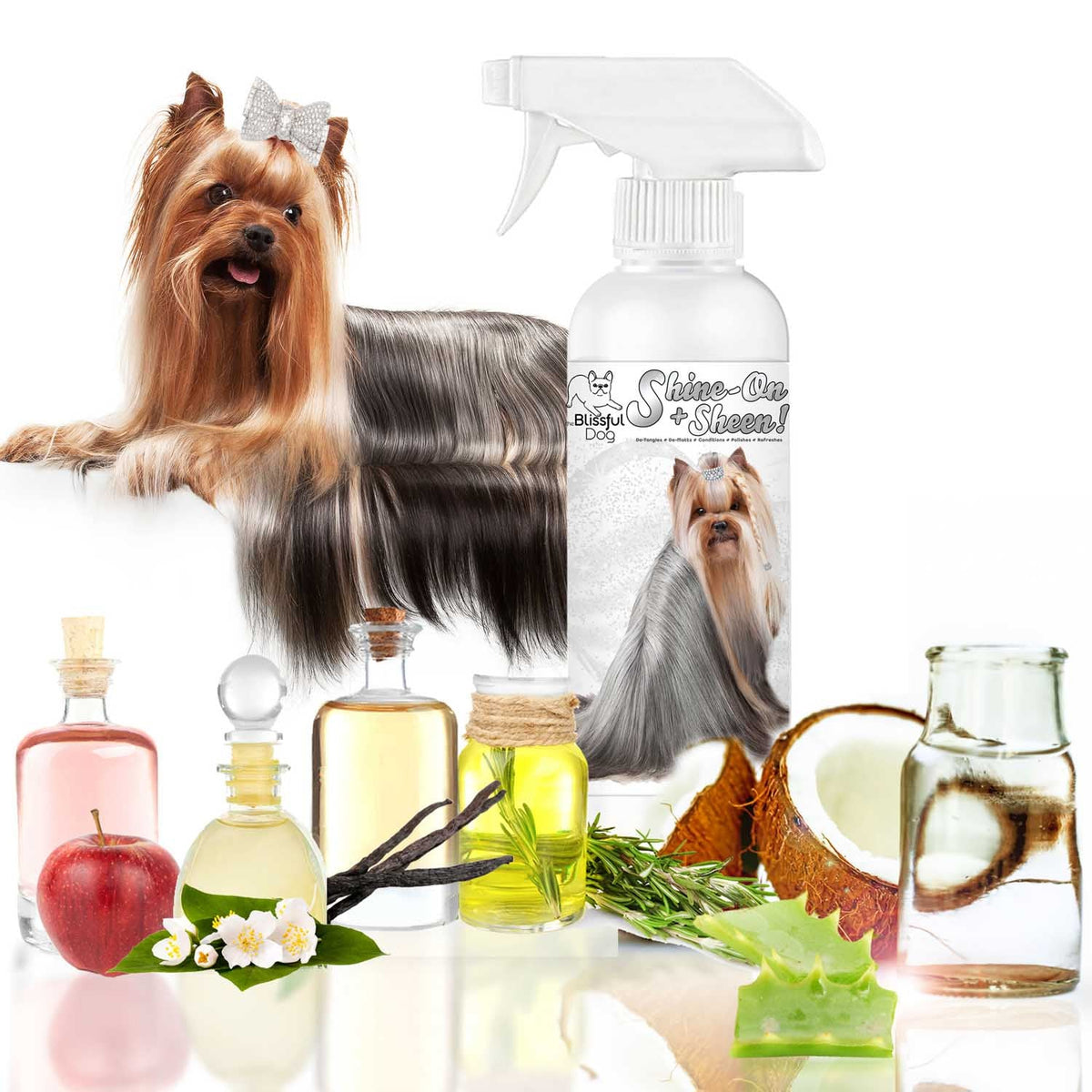 Shine-On+Sheen Dog De-Tangling Coat Spray