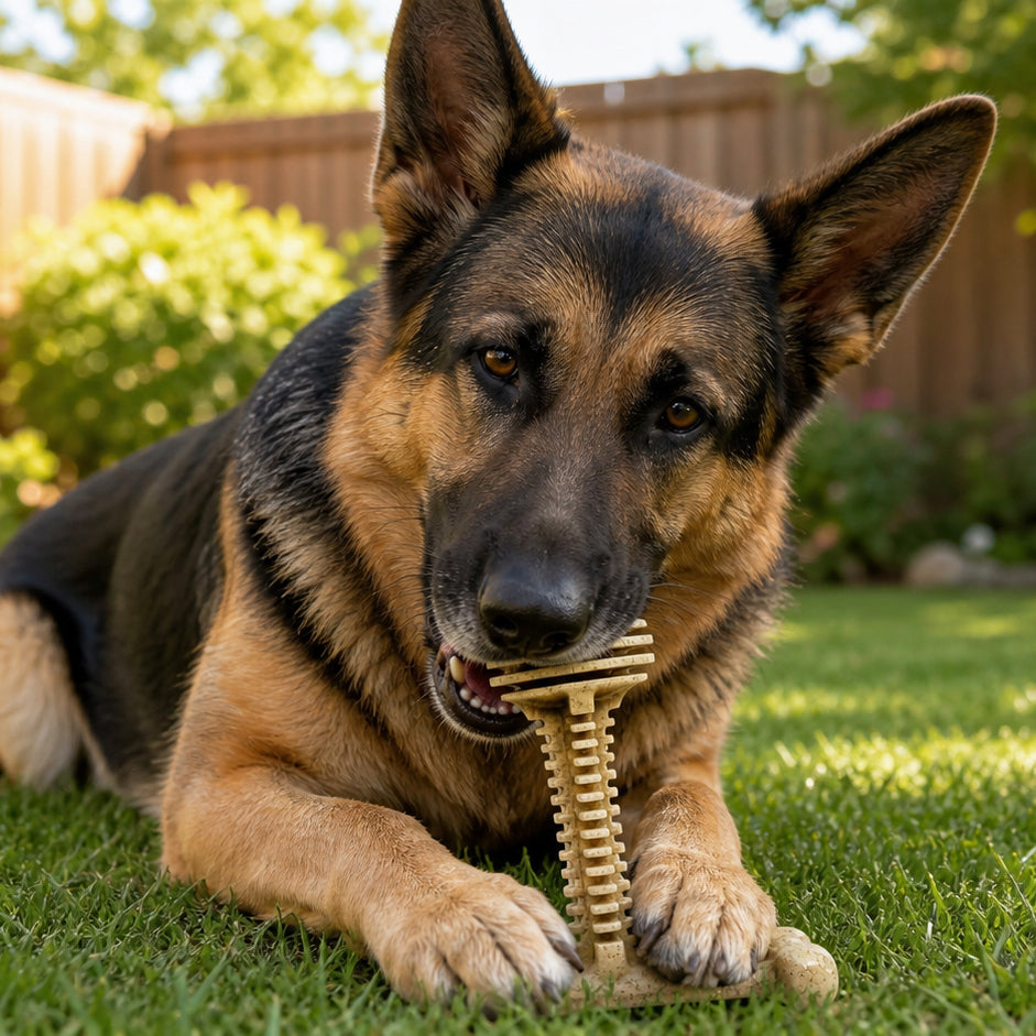 Honey Bone Dental Tower - Juguete masticable de nailon duradero para perros XL | Fabricado en EE. UU.