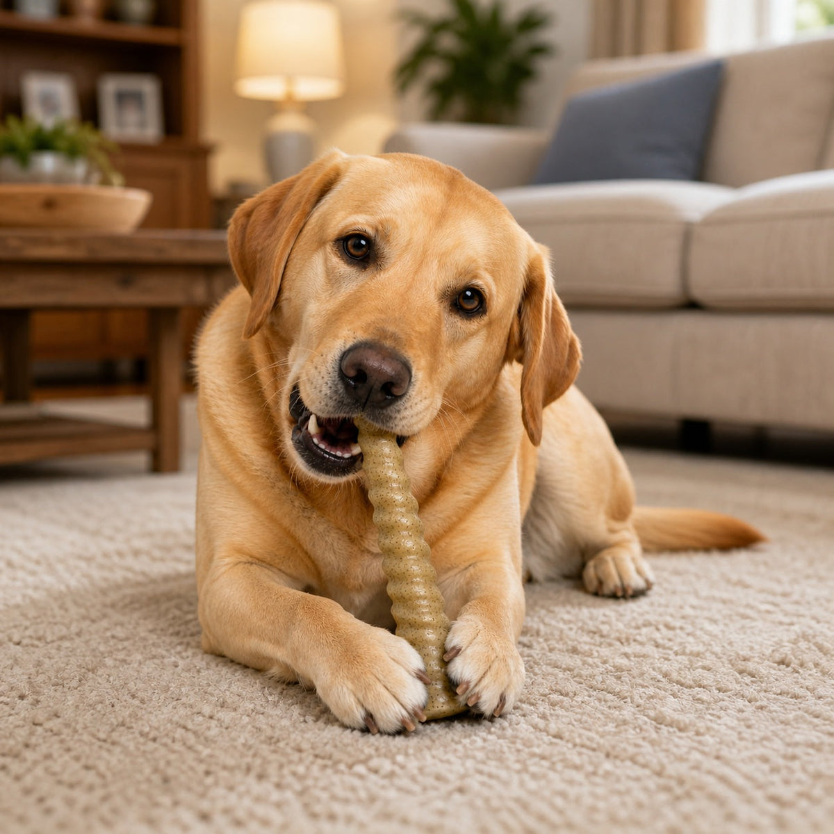 Juguete masticable de nailon para perros con forma de cuerno de unicornio | Duradero para masticadores agresivos | SodaPup