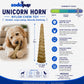Juguete masticable de nailon para perros con forma de cuerno de unicornio | Duradero para masticadores agresivos | SodaPup