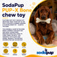 PUP-X Rubber Glow in the Dark Chew Bone Dog Toy - Durable, Floats, Chew Toy for Large Dogs | USA