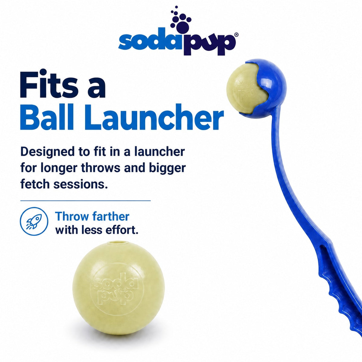 Pelota de juguete para perros Glitter Ball | Pelota de goma blanda PUP-X que flota para buscar y recoger con dispensador de premios | Fabricada en EE. UU.