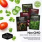 Salsa Garden Seed Collection – 5 Heirloom Non-GMO Varieties for Homemade Red & Green Salsa, Fresh Cooking & Food Preservation
