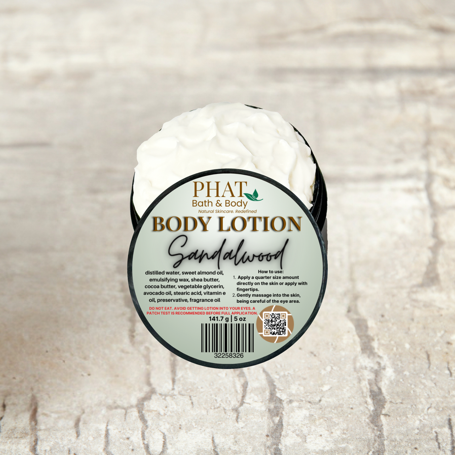 Sandalwood Moisturizing Body Lotion for Men with Essential Oil | 5 oz