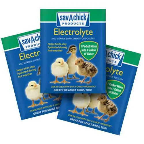 Sav-A-Chick Poultry Vitamins Electrolytes 3-Pack Bird Supplement Stress Relief