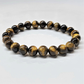 Tiger Eye Round Bead Bracelet - Grounded Confidence